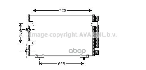 Радиатор Кондиционера Toyota: Previa(Acr3) 2.0 D-4d/2.4 16v 00- Ava арт. TO5288D
