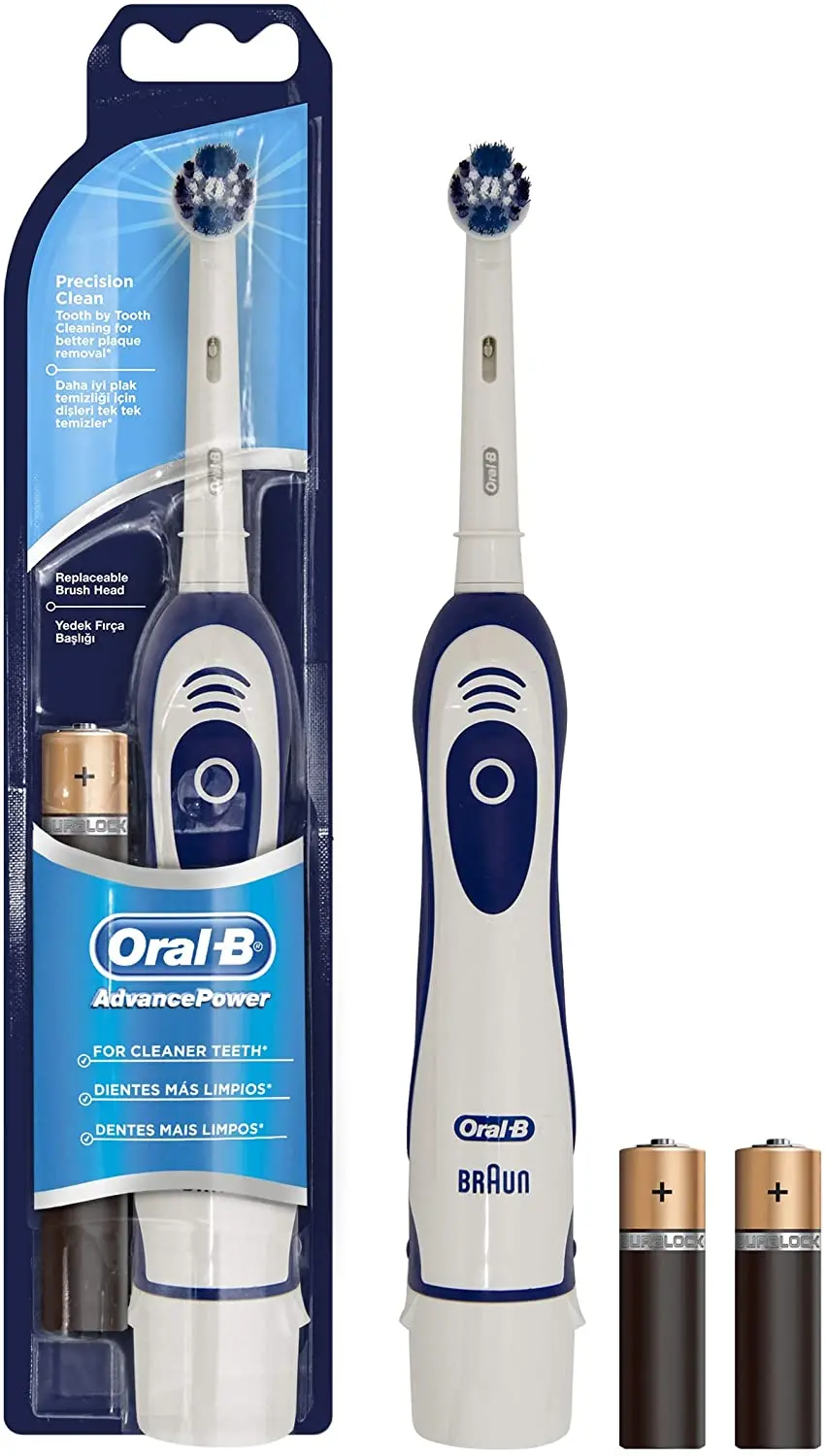 Braun-Oral-B D4010 Plack Control-Spazzolino Da Denti-Nessun Cavo (D4.010) [Classe Di Efficienza Energetica A]