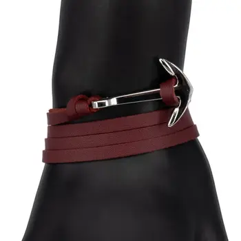 

Leather bracelet otokodesign 52252 (red, lock-loop, genuine leather)