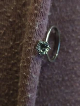 Anillos de Compromiso de boda para mujer, de Color plata joyería femenina, anillo de circonia de 6 capas con piedra, joyería al por mayor R013