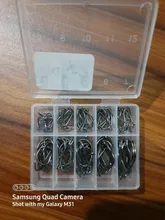 Fly Fishing Hook Worm Jig-Hole-Pesca High-Carbon-Steel Barbed-3 Pond 10-Series 100pcs/Box