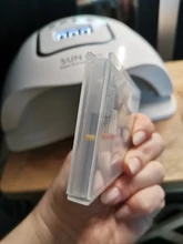 Caja de almacenamiento de plástico con 20 ranuras para broca de uñas, contenedor de cortadores para manicura, accesorios para uñas, herramienta artística