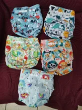 Asenappy-pañal de tela con bolsillo para bebé, pañal reutilizable, ajustable, lavable, micropolar, interno, 3kg-15kg, 8lbs-36lbs