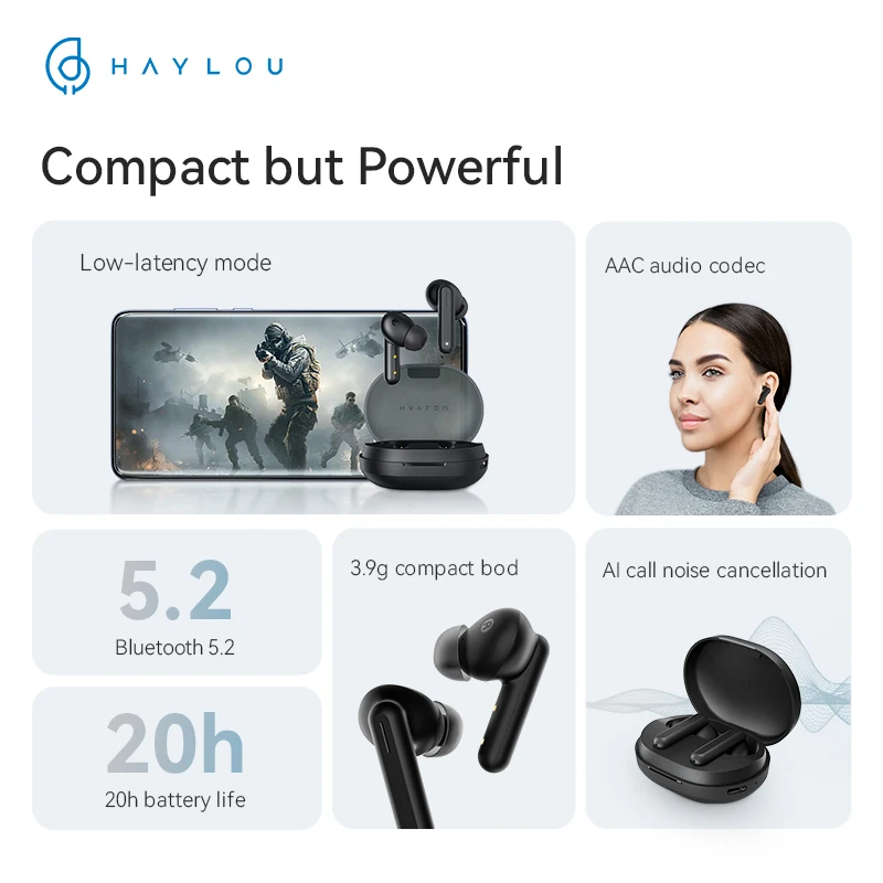 HAYLOU GT7 Wireless Headphone TWS 