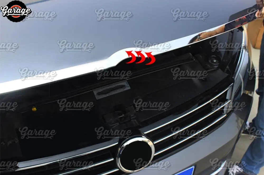 Накладка для литья капота для Volkswagen Jetta 2012- ABS пластик литье 1 комплект/1 шт украшение автомобиля Стайлинг
