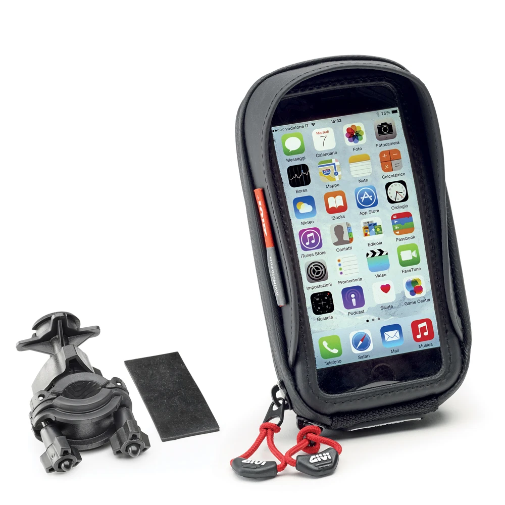 Supporto Per Smartphone Moto Givi S956B-Universal, Compatibile Con Apple Iphone 6, Samsung Galaxy A5