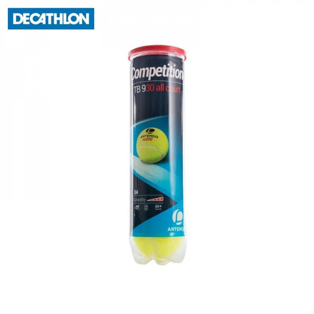 МЯЧИ ДЛЯ ИГРЫ В БОЛЬШОЙ ТЕННИС TB930 x 4 ШТ. ARTENGO Decathlon|Мячики| |