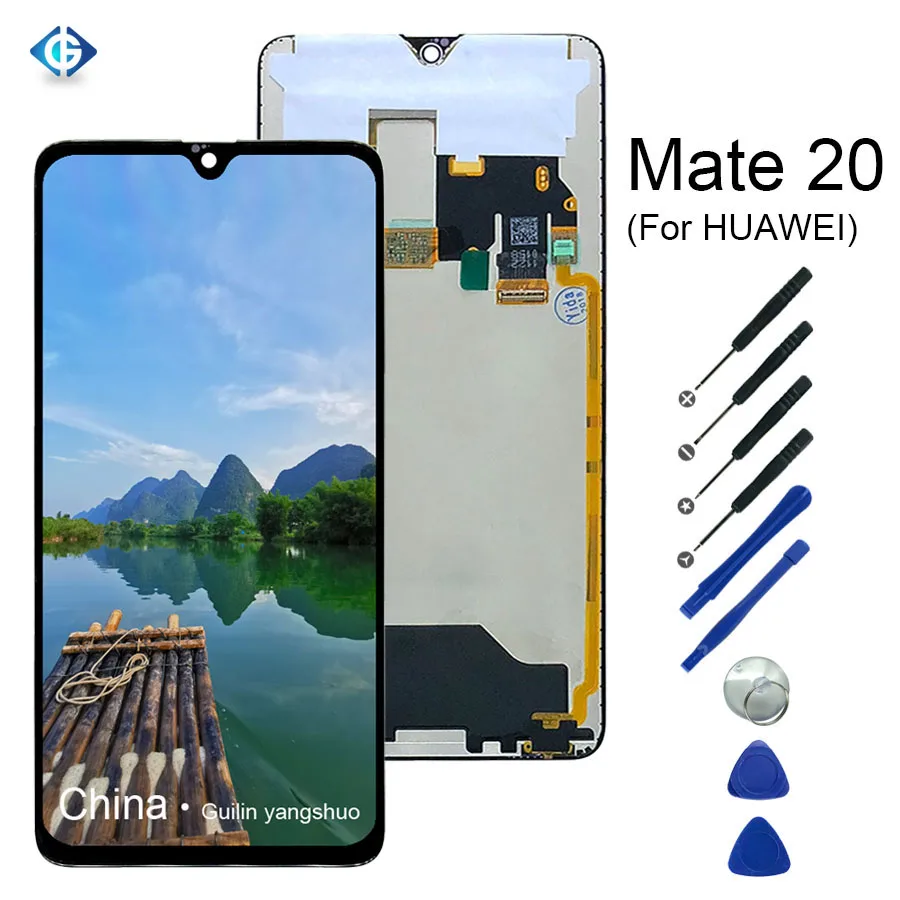20 шт. для huawei mate 20 дисплей для huawei mate 20 HMA-L09 HMA-L29 ЖК-дисплей дигитайзер сенсорный экран сборка DHL
