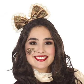 

Tiara Steampunk golden bow