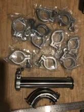 3/4-4(19-102mm) Sanitary Stainless Tri Clamp 90 Degree Elbow