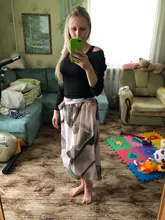 Impresión floral Vintage faldas de muselina para mujer Sprint verano coreano una línea rosa streetwear de cintura alta damas Falda midi