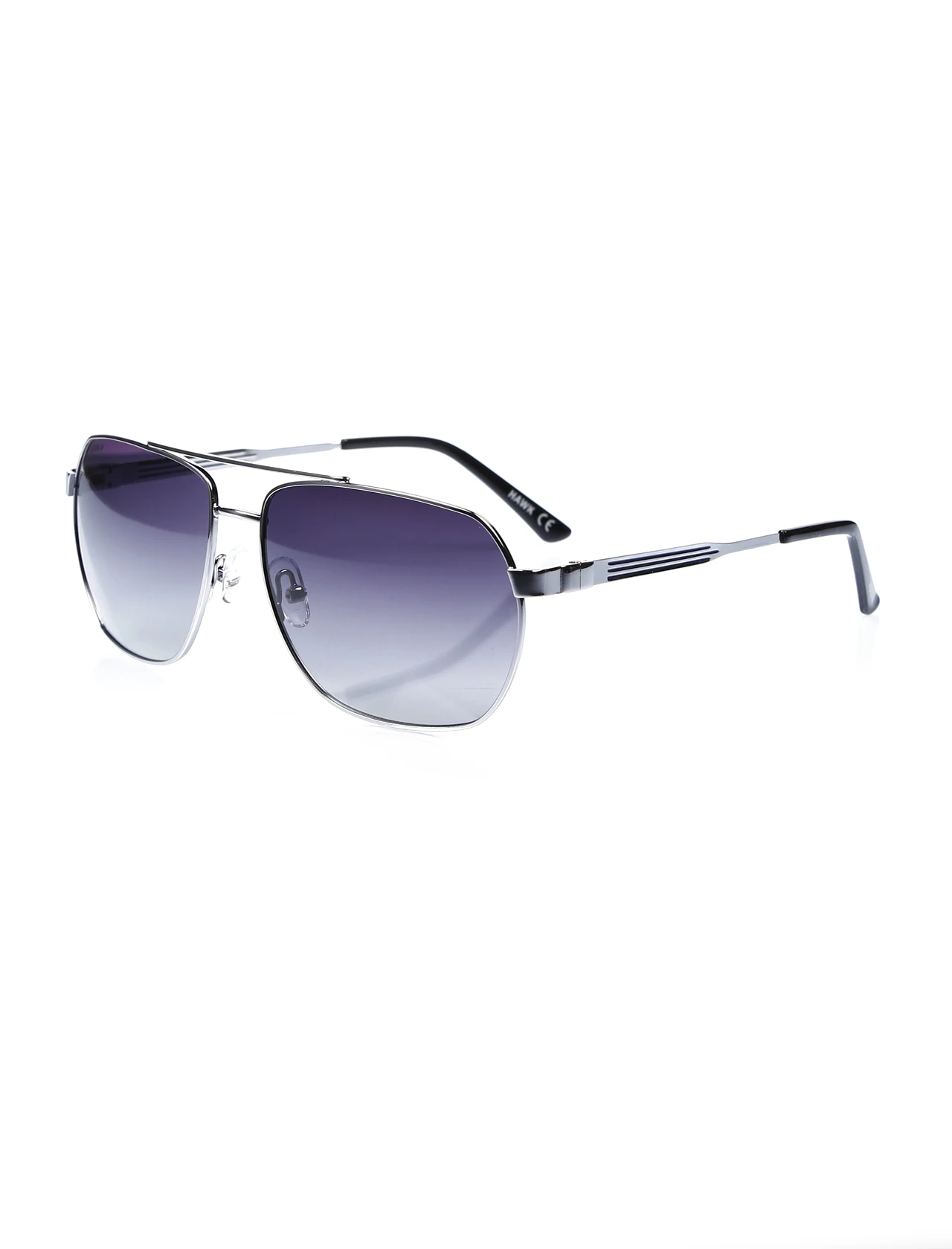 

Men's sunglasses hw 1739 02 metal silver organic square square 61-15-139 hawk