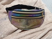 Buylor-riñonera holográfica con correa para láser para mujer, Cangurera de diseño, bolso de cintura bonito para fiesta y viaje