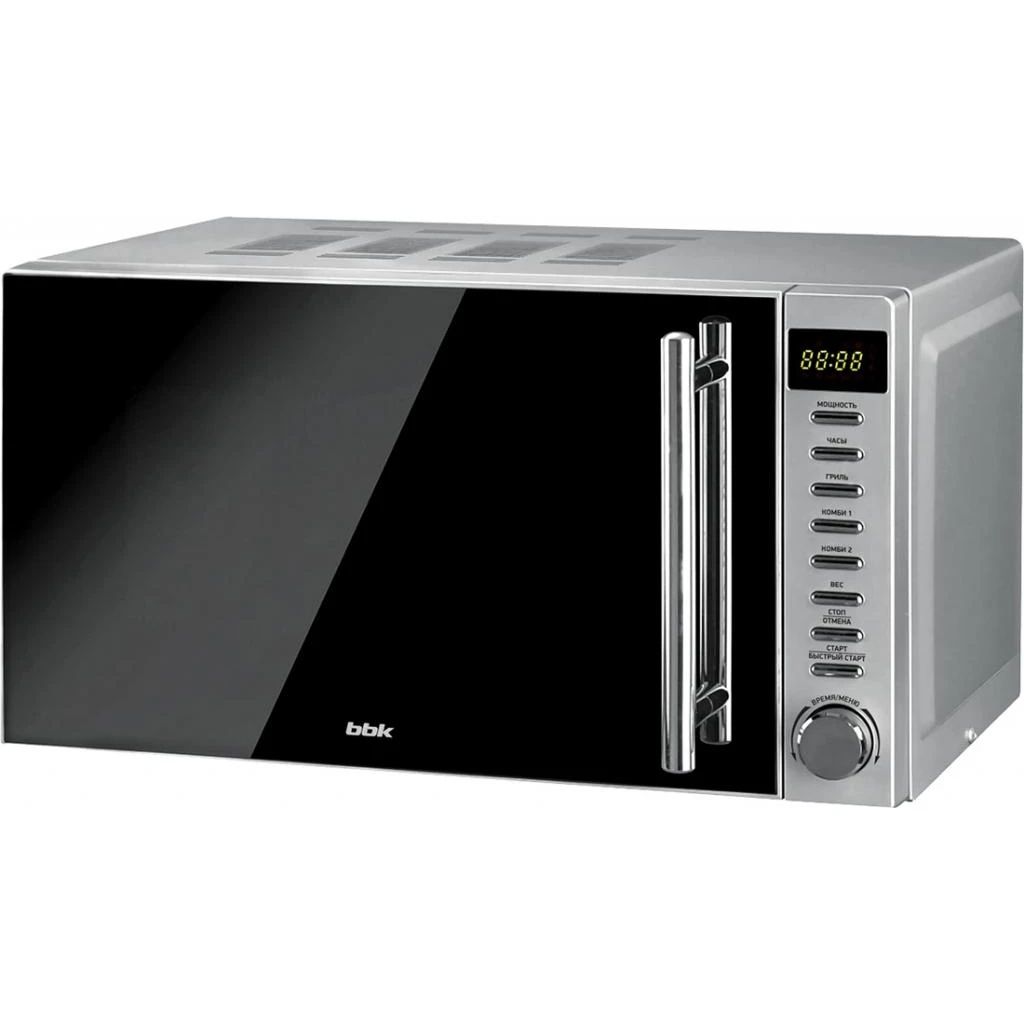 Микроволновая печь BBK 20MWG-733T/BS-M (1200 Вт; 20 л; кварцевый гриль; 5 уровней мощности; таймер; защита от детей)