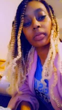 TOMO-extensiones de cabello sintético para mujer, accesorio capilar de 8 pulgadas con degradado, efecto Passion Twist, para Crochet, de 30 raíces