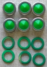 6 uds. De aireador de plástico con rosca pequeña de 22mm, burbujeador de la llave rociador para ahorro de agua, boquilla de filtro de grifo, filtro pulido para Cocina