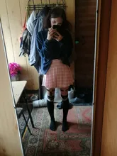 Harajuku-Falda estilo pijo plisada para mujer, uniformes escolares japoneses, minifalda de Jupe Kawaii