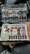 268PC Abrasive Rotary Tool Accessories Set Electric Mini Drill Bit Kit for Dremel Sanding