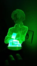 Table-Lamp Light Cool Ackerman-Figure Night-Light Titan Attack Acrylic Home-Room-Decor