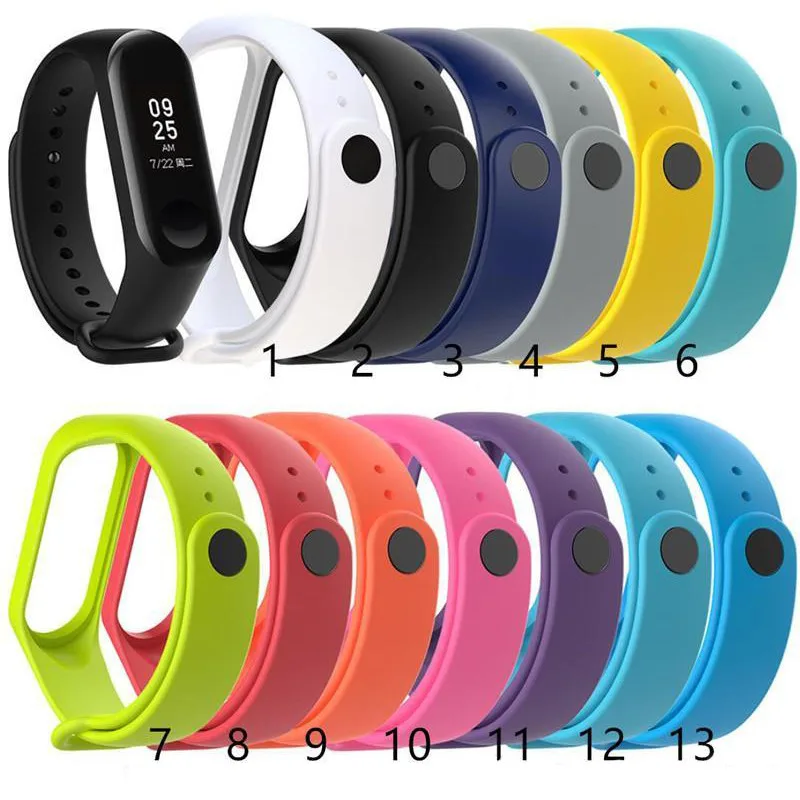 Сменный силиконовый браслет Xiaomi My Band 3/4