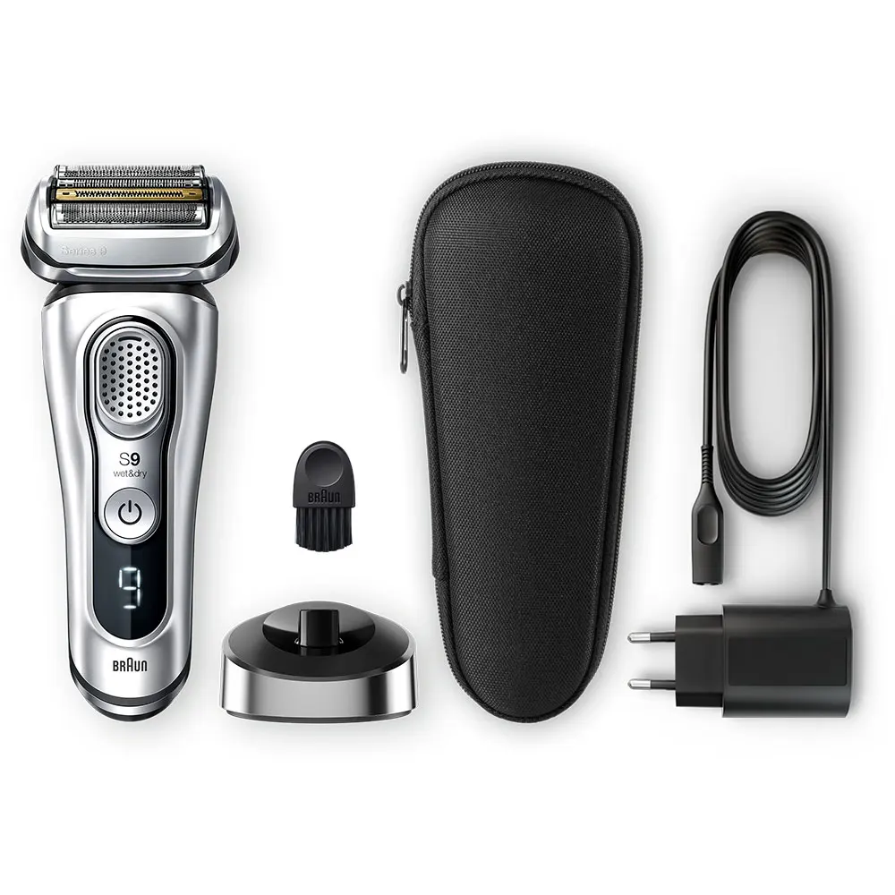 Электробритва Braun Series 9 9330s с зарядной станцией и тканевым футляром 9330 s