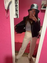 Pantalones informales holgados para mujer, calzas de pierna ancha de cintura alta, ropa elegante para mujer 2021
