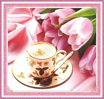 

51024 painting with rhinestones 5D 'chashka', 55x55 cm