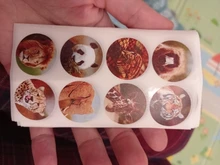 Pegatinas de dibujos animados de animales del zoo para niños, pegatina de juguetes clásicos de la escuela, pegatina de recompensa, 8 diseños de León, 500 Uds. Por rollo