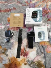 Reloj inteligente P8 P9 de 1,4 pulgadas para Android IOS, reloj inteligente completamente táctil con control de la presión sanguínea y para hombre y mujer