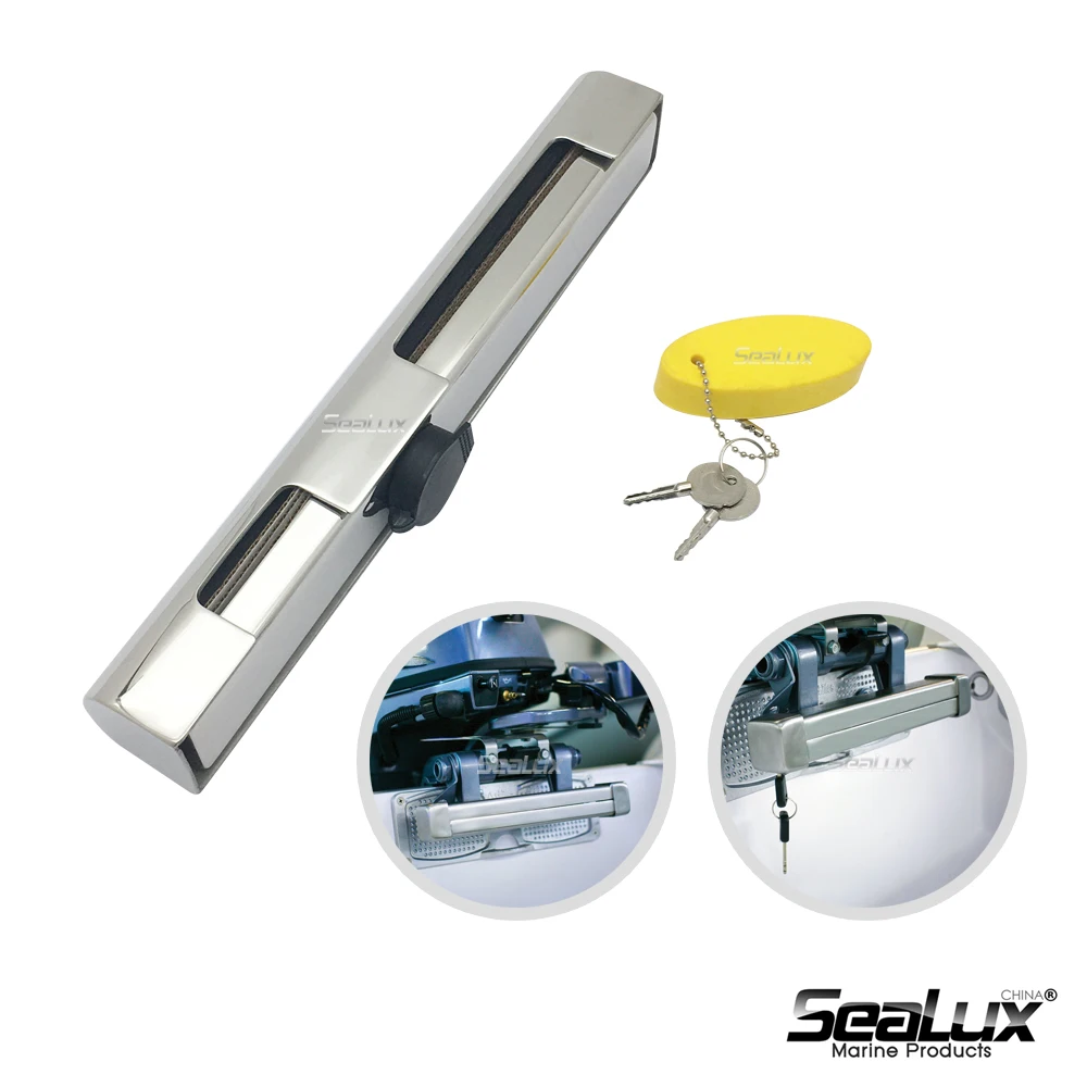 Sealux New type Outboard Motor Lock with keys Stainless Steel 304 for Boat Motor Yacht