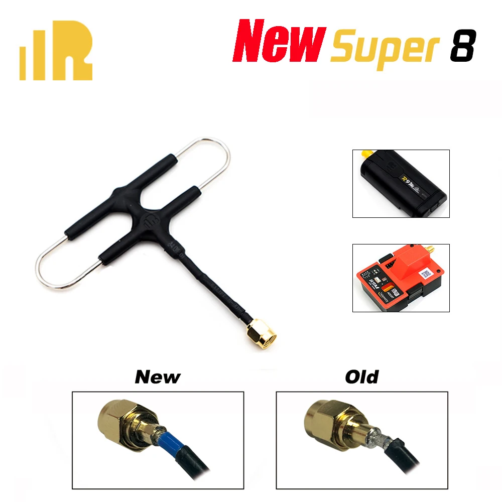 Антенна FrSky Super 8 для R9M 2019 / Lite модуль 915 МГц/868 МГц система дальнего действия алмазная антенна Детали | Детали и аксессуары -32920125521