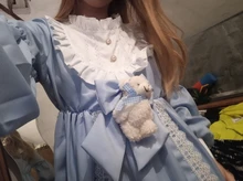 Vestido de encaje estilo Kawaii Lolita para mujer, disfraz japonés, bonito, gótico, para fiesta, renacentista, 2020