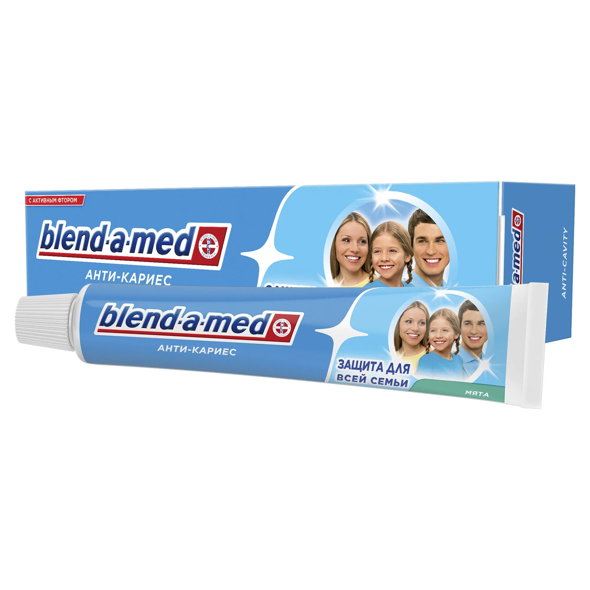 Зубная паста Blend-a-med Анти-кариес Защита для всей семьи, Мята, 50 мл