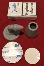 Tope de puerta de silicona silenciosa sin perforación, tapón de absorción de pared para inodoro, soporte de puerta antigolpes, tope de puerta de engranaje de resistencia