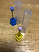 Uds.-broca de cerámica para pulir uñas, máquina de manicura de carburo y Diamante, bola, piedra, cortador de cutículas, herramientas de pedicura, pinzas/M/S