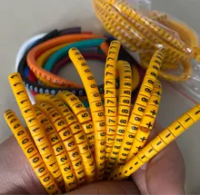 Rotuladores de Cable de EC-0, letras de 0 a 9 + - X 600 Uds. (Each50 Uds.) para diámetro de Cable 1,5 sq. Mm ~ 3,0 sq mm Cable de marcadores