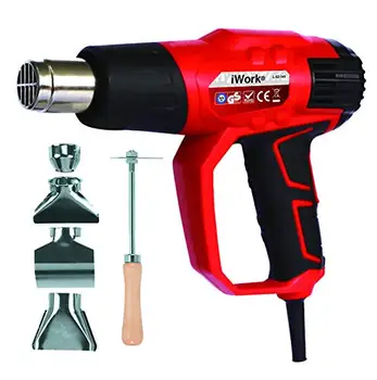 

IWork-L-82-345-hot air gun with accessories and carrying case 2.000 W red color