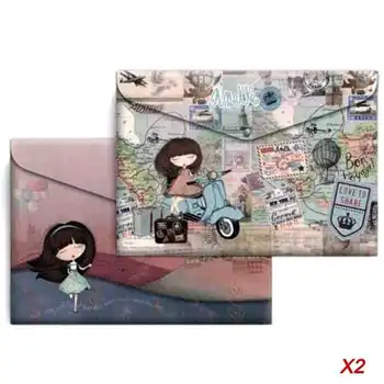 

Pack 4 polypropylene envelopes miquel rius 16039 anekke liberty and traveller-a4-click closure