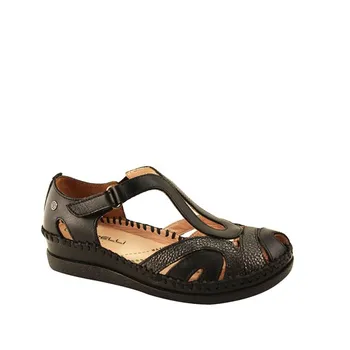 

Forelli Women Genuine Leather Black Sandals 22521 Made in Turkey Sneaker Slipper Sandal Anatomical Shoes Expert