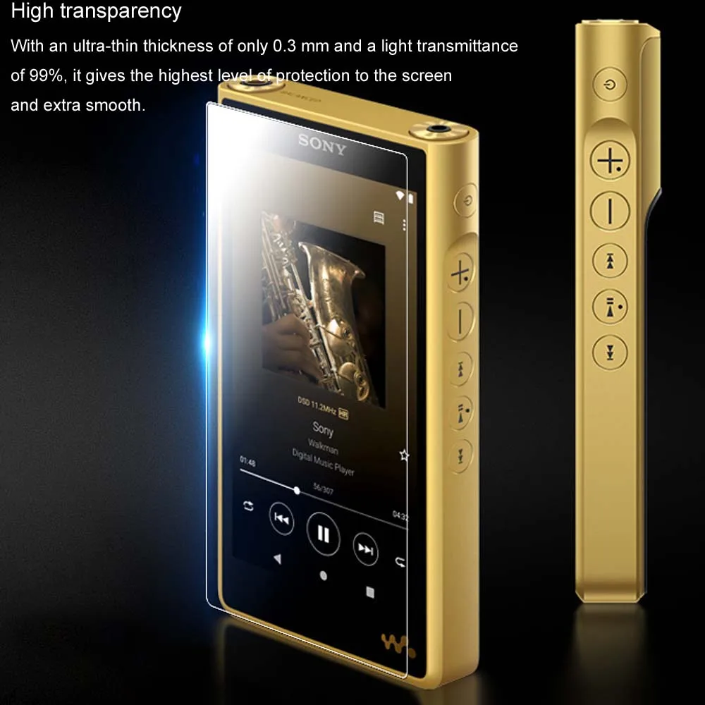 Music Player Screen Protector for Sony Walkman NW-WM1AM2 WM1AM2 NW-WM1ZM2 WM1ZM2 Tempered Glass Film