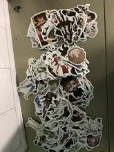 Bungo Stray-pegatinas de perros de PVC para niños, pegatinas de grafitis, maletas, equipaje, guitarra, coche, impermeable, 10/100 Uds.