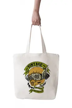 

Angemiel Bag Large Vintage Motorcycle Shopping Beach Tote Bag