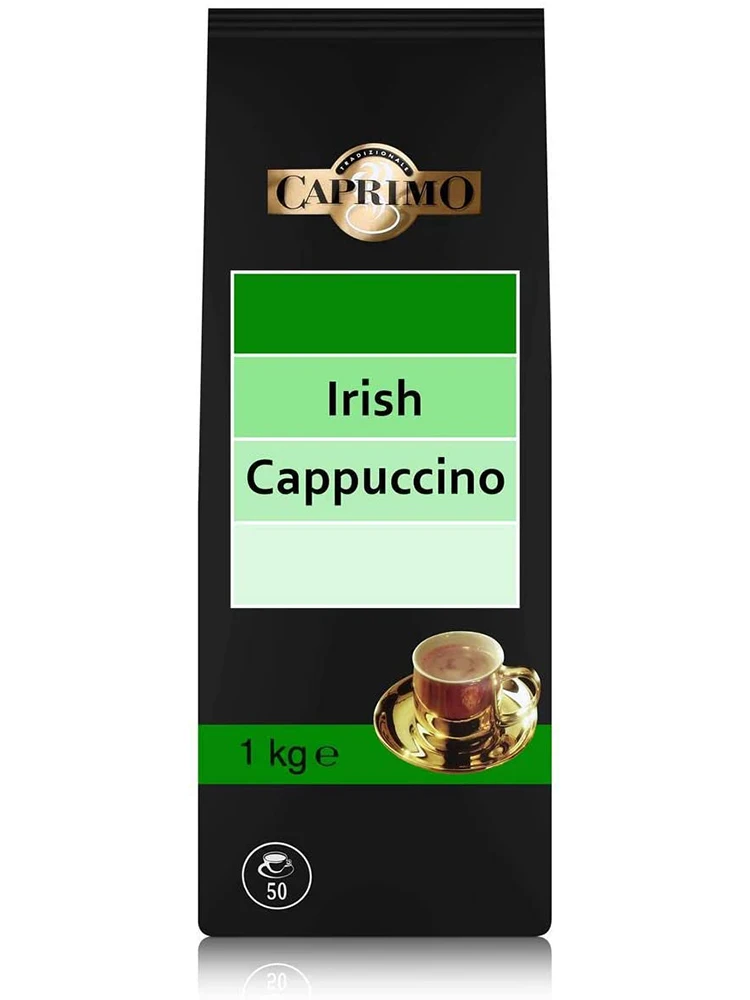 Caprimo Cappuccino Irish Coffee Pack 1 kg soluble Coffee delicious Coffee drink 50 dose Barry Callebaut Sweden