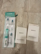 Seago-cepillo de dientes eléctrico para niños, boquillas de repuesto con recordatorio inteligente, luz LED, suministro de batería, Sónico, 3 años +