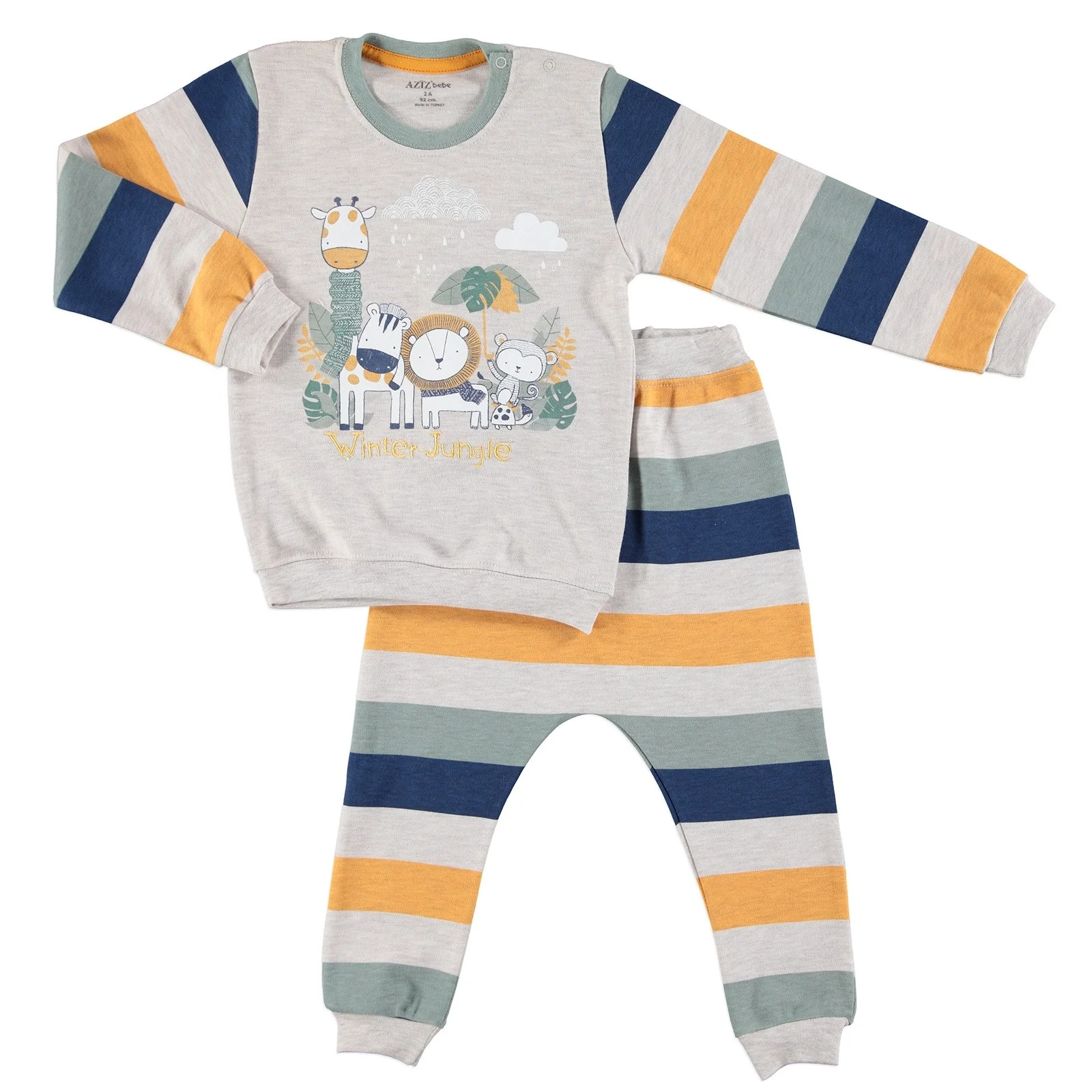 

ebebek Aziz Bebe Lion Baby Sweatshirt Pant Set 2pcs