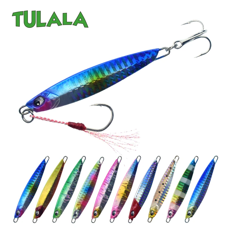 

Tulala Metal Cast 30g Jig Spoon Shore Jigging Casting Lead Fish SeaBass Fishing Pike Lure Tackles Wobbers Hard Baits