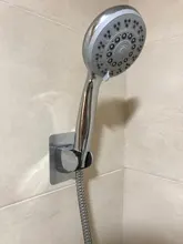 Soporte de cabezal de ducha sin taladro, autoadhesivo, ajustable, útil