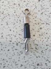 Lote de 30 unids/lote de anillos giratorios sólidos, Conector de pesca, ganchos de pesca para barco oceánico, Conector de enlace rápido
