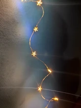 Fairy-Lights Battery-Operated Party-Use Copper 60-Star Outdoor LED Xmas Long for Silver-Color