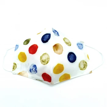 

Women's face mask, dye point design, washable, reusable and with filter opening.